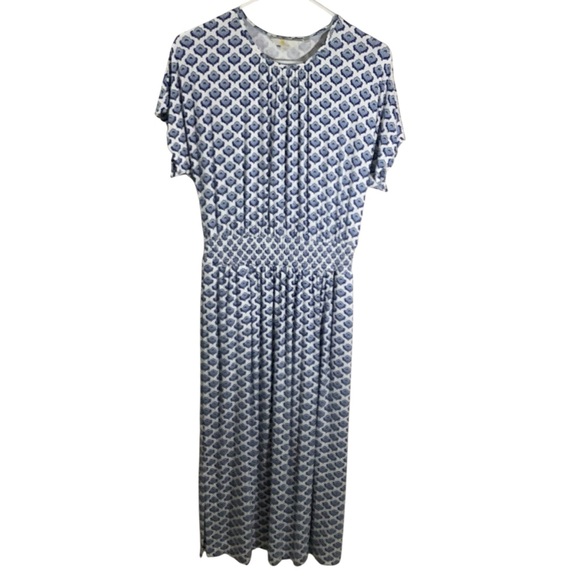 knee length dresses for ladies Boden Women's Ivy Linen Midi Dress in Blue main image 0